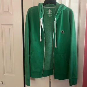 Express zip up jacket with hoodie in good condition